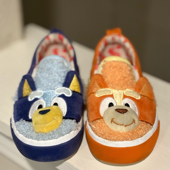 Bluey Bingo Ground Up Shoes Fleece Low-Top Slip-on Tennis Shoes 8C - Picture 6 of 9